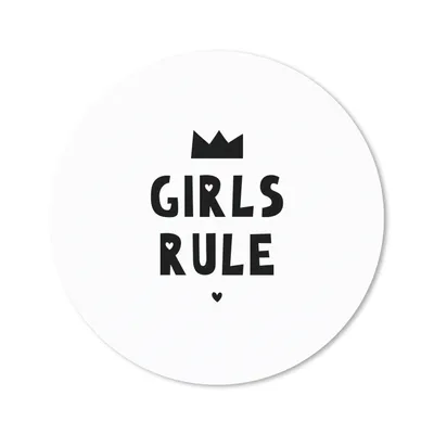 Produktbild von MuchoWow® Mauspad Mousepad Zitate - Kinder - Mädchen - Mädchen regieren - Sprichwörter 20x20 cm - Mousepads - Maus Mat - Pad - Mausunterlage - Schreibtischmatte
