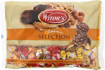 Produktbild von Witor's Pralinen dunkle Schokolade mit Haselnuss 1 Kilo