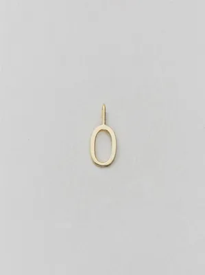 Produktbild von Design Letters - Anhänger "O" Gold