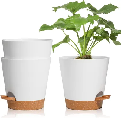 Image de T4U 16,5cm pot de fleurs en plastique avec