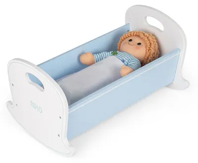 Produktbild von Tidlo Puppenwiege Holzspielzeug klassisch bunt für Kinderzimmer