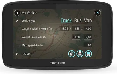 Produktbild von TomTom GO PROFESSIONAL 520, Multi, Intern, Ganz Europa, 12,7 cm (5"), 480 x 272 Pixel, Flash