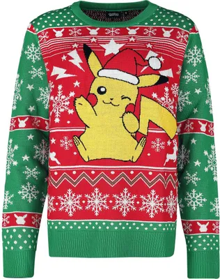 Produktbild von Pokémon Weihnachtspullover Herren Pikachu - Pika, Pika! multicolor S