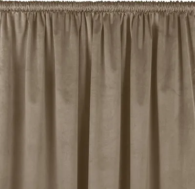 Zdjęcie produktu dla Zasłona VILA velvetowa z tunelem 265x225 beżowa wzór 1 Homede