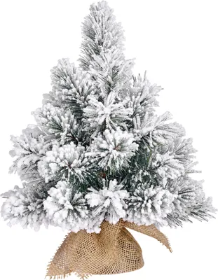 Produktbild von Black Box Trees Dinsmore Künstlicher Weihnachtsbaum in Jutesack - H60 x Ø50 cm - Grün Frosted