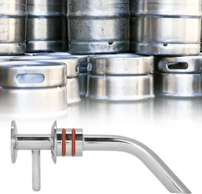 Obrázok produktu pre Domácnosť 304 Nerezová oceľ 2in Fermenter Racking príslušenstvo s dvojitými krúžkami