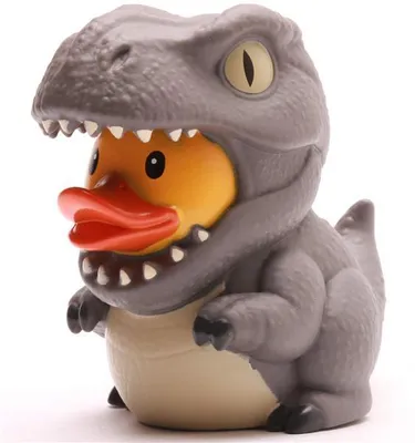 Produktbild von Badeente Shadow Saurus grau Vinyl 9 cm