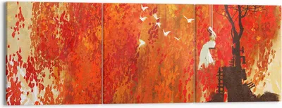 Produktbild von Bild auf Leinwand - Leinwandbild - Frau Abstraktion - 150x50cm - Wand Bild - Wanddeko - Wandbilder - Leinwanddruck - Bilder - Kunstdruck - Wanddekoration - Leinwand bilder - Wandkunst - CA150x50-3836