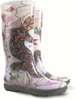Produktbild von DEMAR Damen Mädchen Gummistiefel Regenstiefel Langschaft Gartenschuhe Wasserdicht, Salamander-Motiv 38