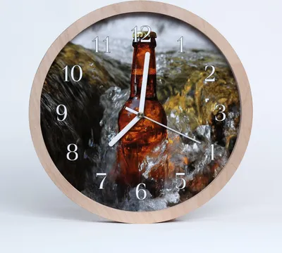 Produktbild von Holzuhr 20fi cm wanduhr - Bier Küche