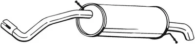 Produktbild von BOSAL 233-347 Endschalldämpfer für VW Polo Schrägheck (6R1, 6C1) Auspuff