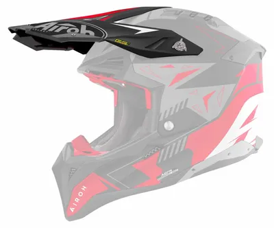 Imagen del producto de Casco Airoh Aviator 3, color mate, con visor rojo