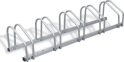 Produktbild von Wolketon Stojan na bicykle pre 5 bicyklov Montáž na podlahu a stenu Pozinkovaná oceľ 130 x 32 x 26 cm