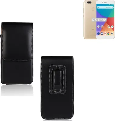 Produktbild von K-S-Trade Gürteltasche kompatibel mit Xiaomi Mi A1  Schutz-Hülle Handy-Hülle mit Magnetverschluss  Holster in schwarz