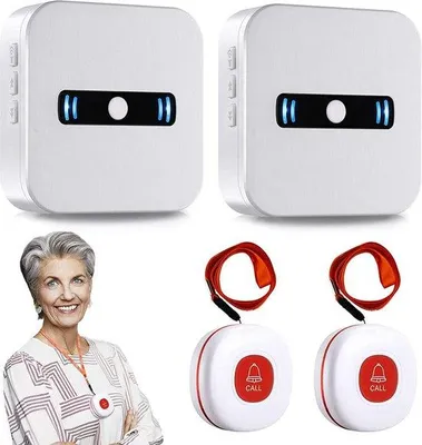 Image de Alarme SOS portable pour le personnel soignant / Bouton d'appel d'urgence / Système d'alarme d'urgence