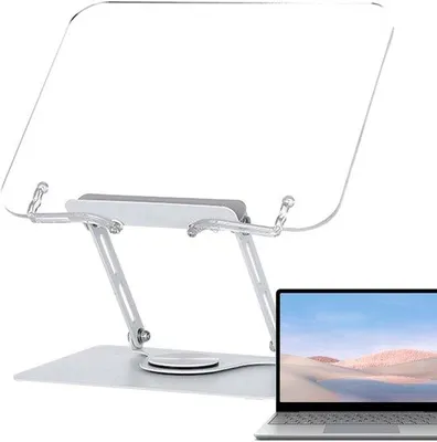 Produktbild von Etagere - Kochbuchhalter 360 Grad anpassbar,Leseständer Seitenhalter, für Büro, Schule, Studentenzimmer, Küche, Schlafzimmer und Arbeitszimmer