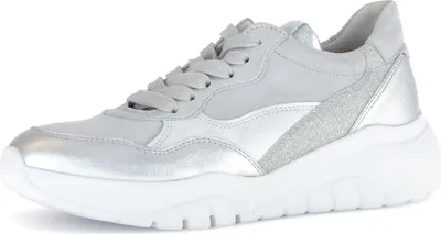 Produktbild von Gabor Shoes Sneaker - Silber Kombi Leder/Synthetik : Normal : 42 Größe: 42 Weite: Normal