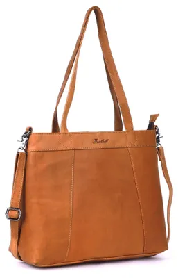 Produktbild von Benthill Shopper Damen Echt Leder | Damen Schultertasche aus Rindsleder | Echtleder Frauen Umhängetasche Vintage