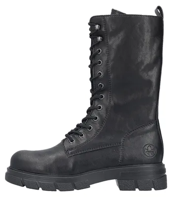 Produktbild von Rieker Stiefel mit Reißverschluss, Schnürung, runder Spitze und flachem Absatz