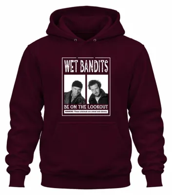 Productafbeelding van Wet Bandits Harry Marv T-shirt - Kevin Allein Thuis, Feestelijke Kersttrui met afbeelding van Wet Bandits, Kersttrui voor dames en heren, Bourgogne, maat L