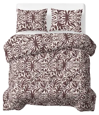 Produktbild von Sleeptime Lazy Bettdecke Denzo Rot/Braun 200 x 200 Mit Kissenbezüge cm