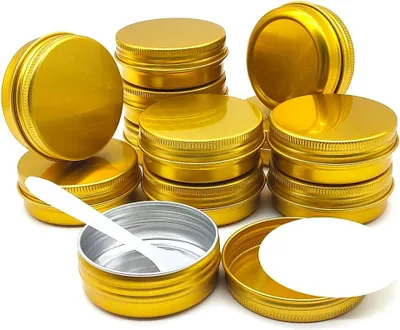 Imagen del producto de Latas de aluminio, 12 unidades, de 30 ml, con tapa roscada, para cosméticos