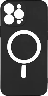 Produktbild von MagSafe Schutzhülle für iPhone 13 Pro Max Soft Touch Erhöhte Ränder Schwarz