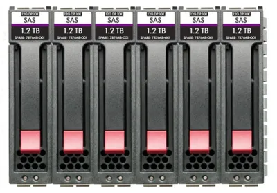 Image de Disque dur HPE MSA 5,4 To SAS 15 000 tr/min SFF M2, lot de 6 (BDL R0Q64A)