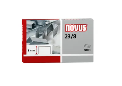 Obrázok produktu pre Novus Dahle Novus 23/8 - Klammerpack - 8 mm - Befestigung - 1000 Heftklammern - Edelstahl - 50 Blätter