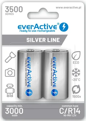 Image de Everactive EVHRL14-3500 Batterie domestique Batterie rechargeable C nickel-métal hydrure (NiMH) (EVHRL14-3500)