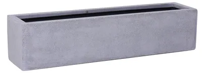 Immagine prodotto di Fioriera FLOBO in fibra di vetro, grigio cemento, 80x17x15 cm