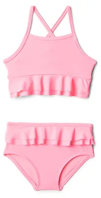 Produktbild von A. Essentials x Sofia Grainge Baby - Mädchen Zweiteiliger Badeanzug mit gekreuzt