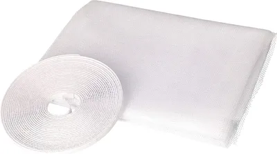 Obrázok produktu pre KOTARBAU® Moskytiéra 130 x 150 cm na okná biela Sieť proti hmyzu so zapínaním na suchý zips