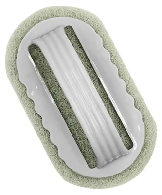 Image de Éponge-brosse : éponge en fibres résistantes pour un nettoyage en profondeur, facile à utiliser, polyvalente, éponge à vaisselle, gris