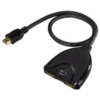 Produktbild von Hama A 120, HDMI, 2x HDMI, 1920 x 1080 Pixel, Schwarz, 230 mm, 140 mm