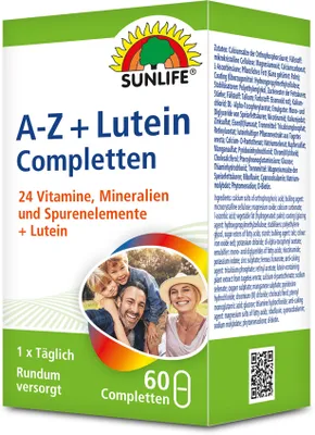 Produktbild von Sunlife A-Z Lutein Completten 60 Tabletten 84g