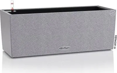 Zdjęcie produktu dla Donica Balkonowa LECHUZA BALCONERA Stone 50 ALL-IN-ONE, Szara, Na Balkon