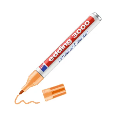 Produktbild von Edding 3000, Hellorange, Rundspitze, Mehrfarbig, Aluminium, 1,5 mm, 3 mm