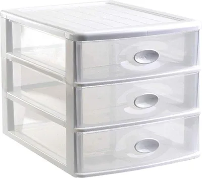 Produktbild von Famanu Kommode mit 3 Schubladen - Weiß