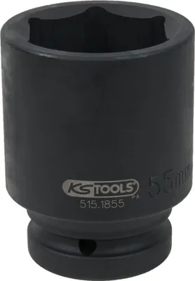 Obrázek produktu pro KS TOOLS 515.1855 - Steckschlüsselbuchse - Schwarz - 1 Kopf/Köpfe - 1" - Metrisch - 55 mm