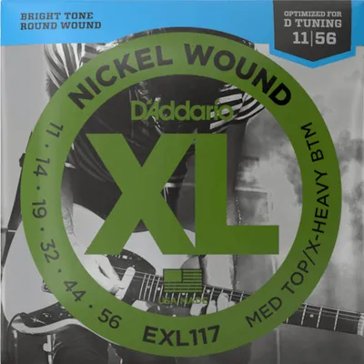 Image de D'Addario EXL117 - medium Top / extra heavy Bottom (011-056)