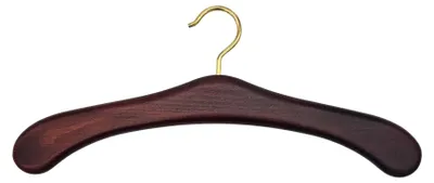 Produktbild von Garderobenbügel mahagoni gebeizt 45cm