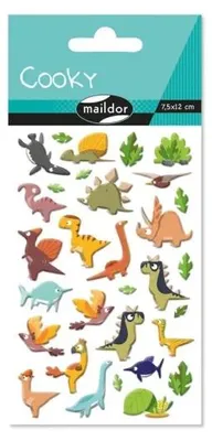 Obrázok produktu pre 3D nálepky dinosaurov – Clairefontaine