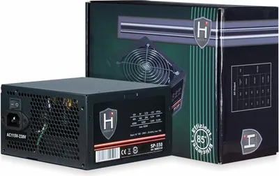 Image de Inter-Tech HIPOWER SP-550 - 550 W - 100 - 240 V - 50/60 Hz - 10 A - actif - 120 W