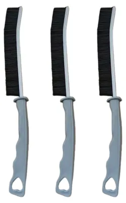 Produktbild von 3-teiliges Fugenreinigungsbürsten-Set mit harten Borsten für enge Zwischenräume, multifunktionales Reinigungswerkzeug, Haushaltsreinigungszubehör A