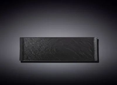 Produktbild von Wilmax Servierplatte SlateStone Schwarz 30 x 9.5 cm Porzellan WL-661102/A