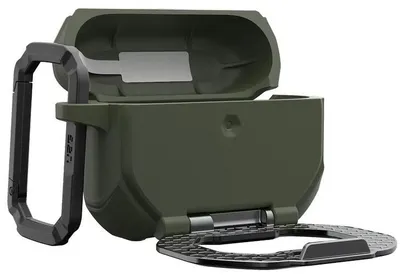 Produktbild von Schutzhülle für AirPods Pro 3, Urban Armor Gear UAG Monarch, Grün-Silbern