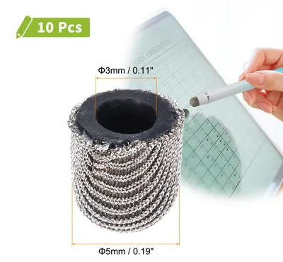 Produktbild von 10 Stš¹ck Ersatzfaser-Mesh-Spitzen fš¹r Stylus-Stifte 5mm Geeignet fš¹r Kapazitive Touchscreens, hohe Empfindlichkeit, weich, keine Kratzer auf dem Bildschirm Stiftspitze
