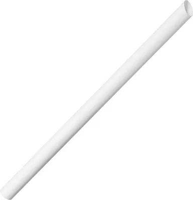 Produktbild von Fiesta Kompostierbarer Bubble Tea Strohhalm Weiß 12x210mm (150 Stück)