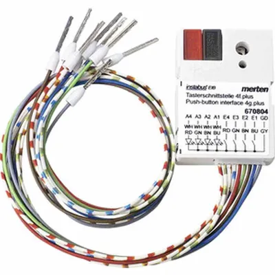 Zdjęcie produktu dla Merten 670804, Cyfrowy, Wejście/wyjście, 4 kan., 500 Ω, Szary, 24 V